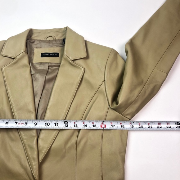 Valerie Stevens Leather Blazer Jacket - Picture 5 of 8